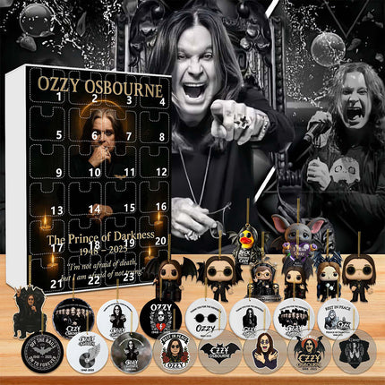 2025 Ozzy Osbourne Christmas Halloween Countdown Calendar Blind Box Acrylic Gifts 24 Day