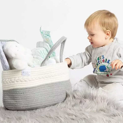 Nappy Caddy,Baby Diaper Caddy Organiser, Portable Nursery Storage Basket