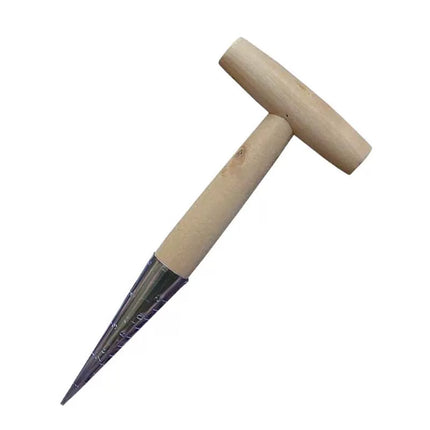 Garden Dibber Seed & Bulb Sowing Planting Tool T-Handle Carbon Steel Punch Tool