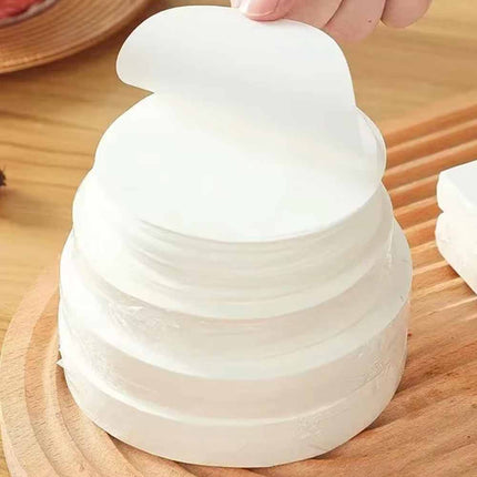 100 Pcs Non-Stick Wax Discs 12cm Round Hamburger Patty Wax Papers