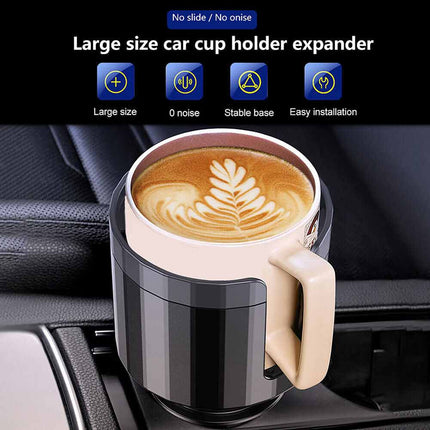 Car Cup Holder Expander Adapter for Bottles & Big Drinks Stable For Under 105mm