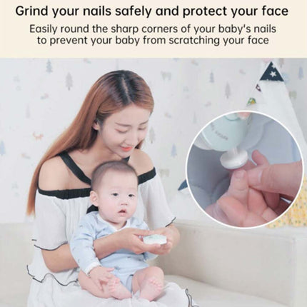 6IN1 Electric Baby Nail Trimmer Newborn Safe Grinder Clipper Tool Kit Manicure