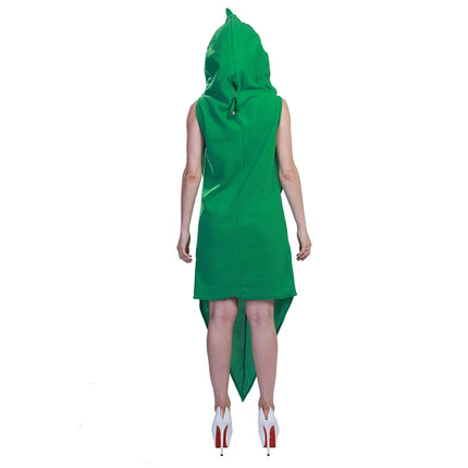 Adult Pea costume Fancy Dress Vegetable Costumes Halloween Cosplay Costume