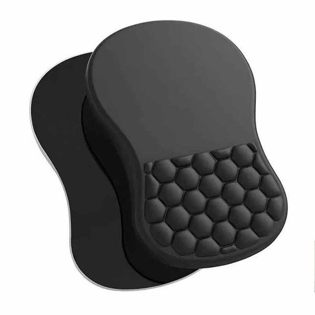 Ergonomic Memory Foam Gaming Mouse Pad with Honeycomb Massage Wrist Rest, Non-Slip PU Base Mouse Mat Multi Colors Optional