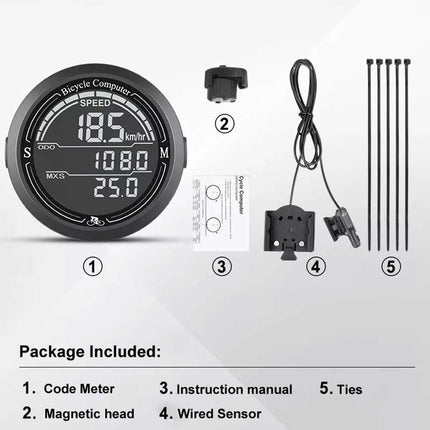 Bike Cycling Speedometer Wireless Waterproof Bike Meter Computer Speed Odometer