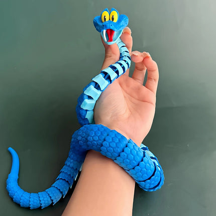 45CM 3D Printed Snake Sipper Action Figure, Collectible Character Toy, Kids Gift, Functional Sipper Figurine