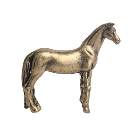 Mini Horse Statue – Year of Horse Figurine for Home Desktop Decor & Tea Pet