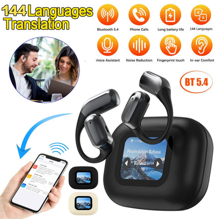Bluetooth AI Translator Earbuds 144+ Language Real-Time Translate Earphones