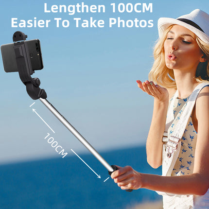 Flexible Tripod Holder Stand Selfie Stick With Bluetooth Remote For IOS Android