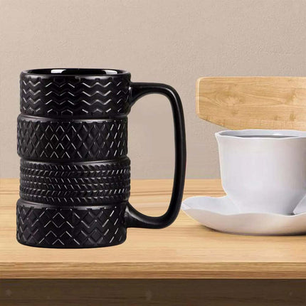 500ML Large Ceramic Tyre Tire Mug Tea Coffee Gift for Birthday Christmas