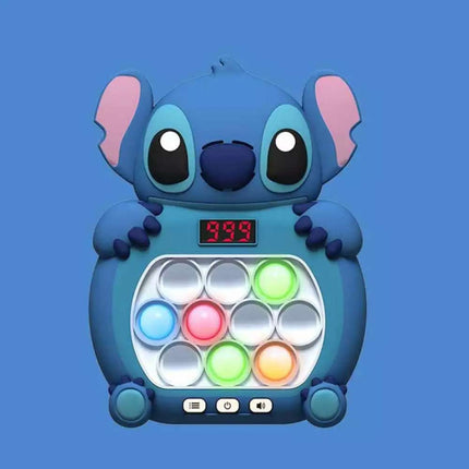 Stitch Pop Push Game Controller Sensory Fidget Electronic Sound Light Kids Toys
