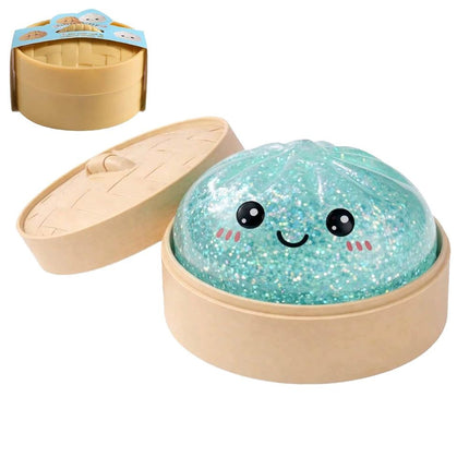 2 Pack Slow Rebound Steamed Bun Squishy Stress Relief Toy, Cute Squeeze Fidget Toy for Anxiety Relief, Random Color