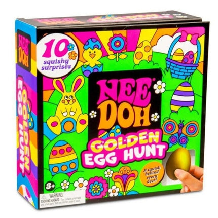 4Pcs Easter Golden Egg Squishy Toy Set 10 Surprise Collectible Squeeze Gifts