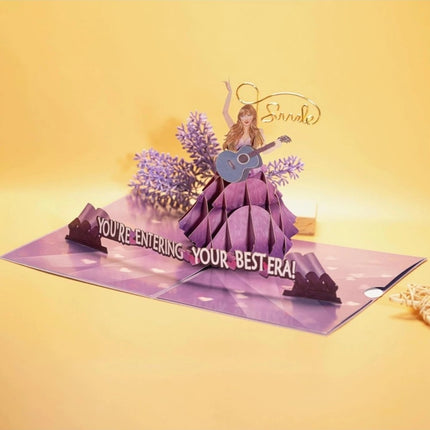 3D Taylor-Swift Birthday Card Pop-Up Popular 3D Greeting Card