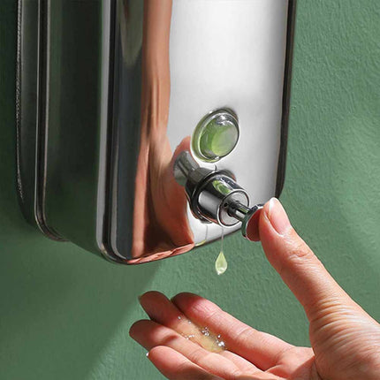 500ML Wall Mounted Stainless Steel Hand Soap Dispenser Bathroom Liquid Soap Dispenser