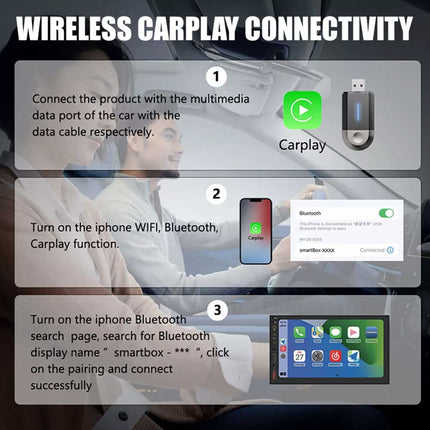 USB Wireless CarPlay Adapter Dongle For iPhone Apple Wireless Carplay Plug Play