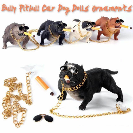 Pitbull Dog Car Interior Decoration Dashboard Ornament Fashion Funny Decor