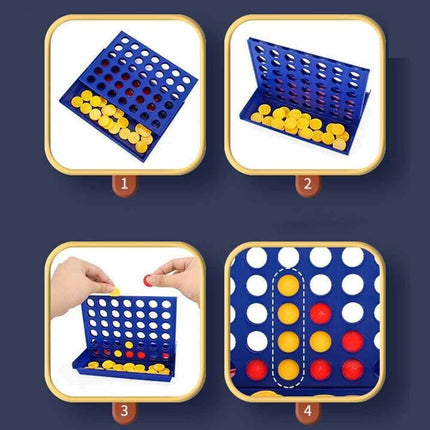 Large Connect Four In A Row 4 In A Line Board Game Kids Educational Toy Games