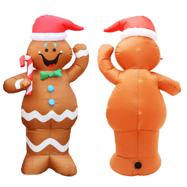 5ft/1.5M Inflatable Giant Christmas Gingerbread Man