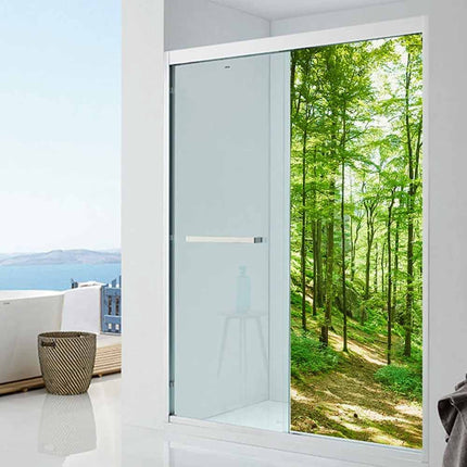 3D Landscape Door Wallpaper, Removable Adhesive Sticker for Door Cabinet Decor