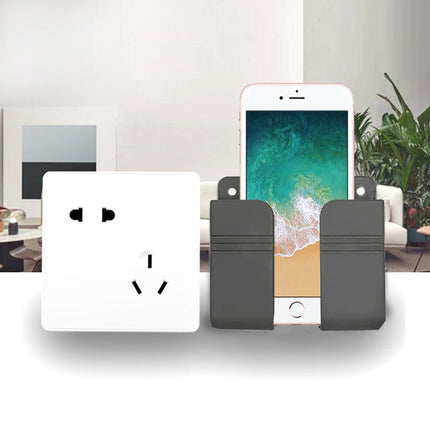 4Pcs Wall Mounted Remote Control Storage Rack Mobile Phone Holder Home Decor