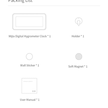 Bluetooth Temperature Humidity Monitor Pro, E-Ink Display Digital Clock