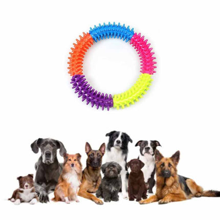 Dog Biting and Chew Ring Puppy Dog Play and Training Chew Toy Dog Dental Toy