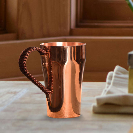 400ml Copper Moscow Mule Mug, Multipurpose Tea Coffee Cup for Hot & Cold Drinks