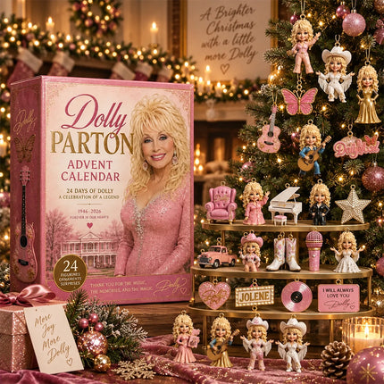 2026 Celebrity‑Style 2D Advent Calendar, 24‑Piece Collectible Acrylic Blind Box, Memorial Fan Gift