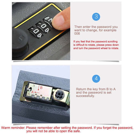18cm Combination Lock Book Safe Hidden Secret Storage Box