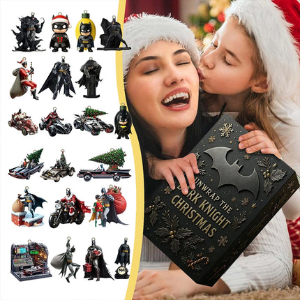 2025 Black Knight Bat-man Advent Calendar - 2D Acrylic Pendant Holiday Blind Box Gift