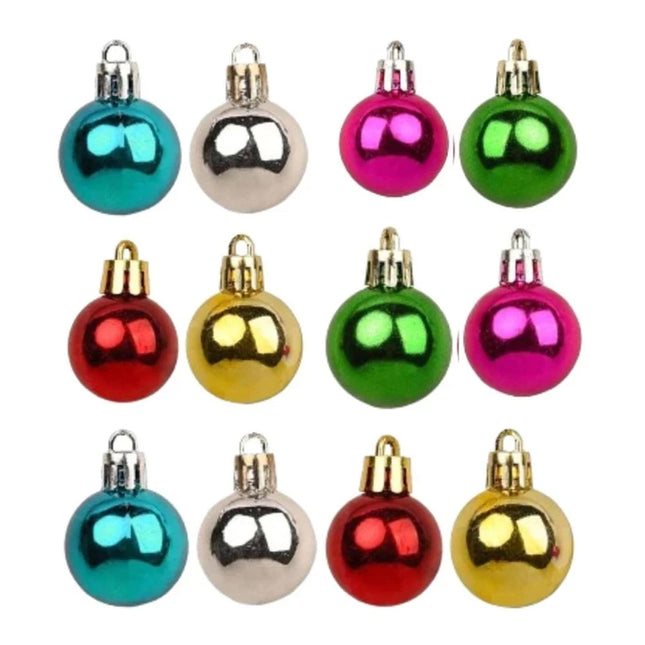 10-Piece Mixed Christmas Beard & Hair Baubles Mini Festive Clip-On Decor Set