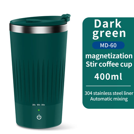 400ml Self-Stirring Electric Mug: Auto-Mixing for Coffee, Milk Tea, Beer & More
