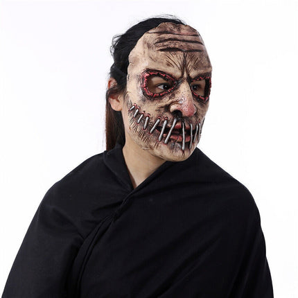 Halloween Party Big Mouth Nail Horror Mask Latex Ghost Festival Terror Mask Prop