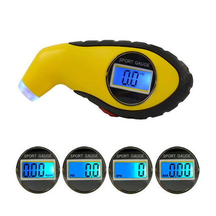 Electronic Tire Pressure Guage Digital Car Bike Truck Auto Air PSI Meter