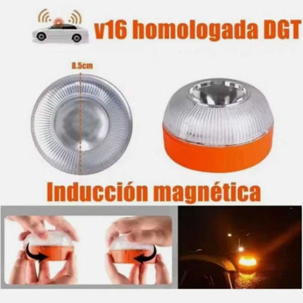 Car Emergency Beacon Light V16 Magnetic Induction Strobe Flashing Light