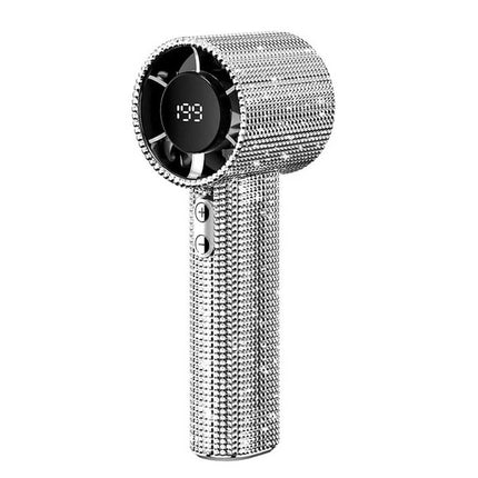S5 portable handheld LED display turbofan with 199 speed adjustment, mini personal portable small fan
