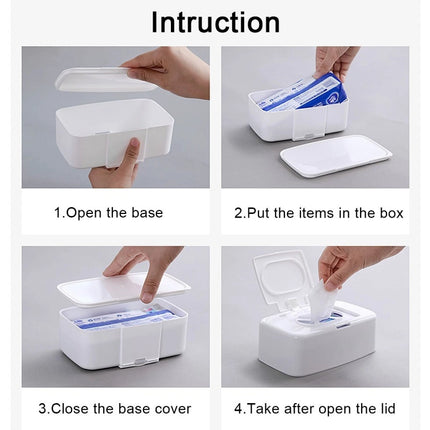 Wet Tissue Box Wipe Dispenser Wipes Napkin Storage Box Holder Portable Home NEW