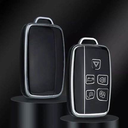 Remote Key Cover Fob Case with Rope Keyring Gift, Compatible with Range Rover Land Rover Sport Evoque Jaguar XF XJ X Series