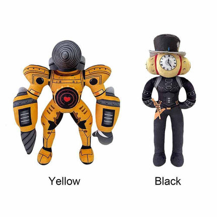 30cm Skibidi Toilet Titan Drill man Plush,Skibidi Toilet Titan Clockman Plush Toy