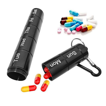 7 Day Weekly Pill Box, Medicine Storage Tablet Container Organizer Dispenser