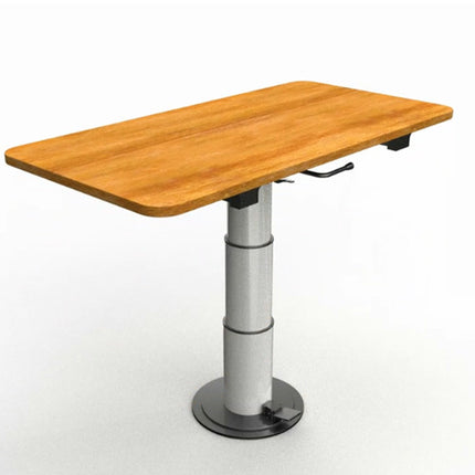 Adjustable Height Lift Boat RV Table Leg - 360° Rotating Swivel Pedestal, Sturdy Design for Caravan, Camper & Boat Indoor Use