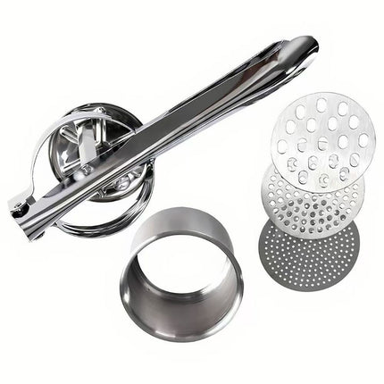 Manual Stainless Steel Juicer Vegetable Press for Potato, Lemon, Garlic Color Box Packaging