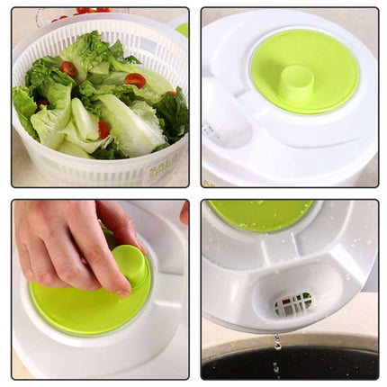 Salad Spinner, Vegetable Lettuce Washer & Dryer with Serving Bowl Container