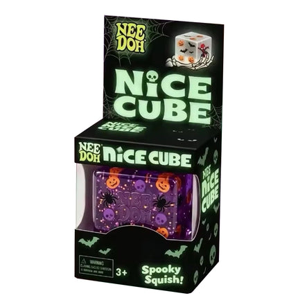 Halloween Cube Squishy Fidget Toy, Spooky Stress Relief Sensory Cube for Kids & Adults