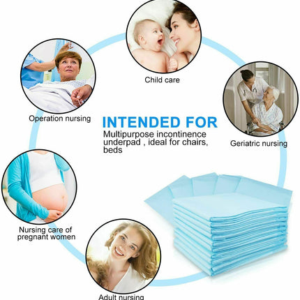 40PK Economy Pads Adult Incontinence Disposable Bed Pee Underpads 60 x 90cm OZ