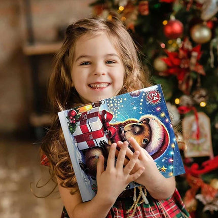 Capybara 2025 Advent Calendar - 24 Days Christmas Countdown Toys Playset for Festive Fun