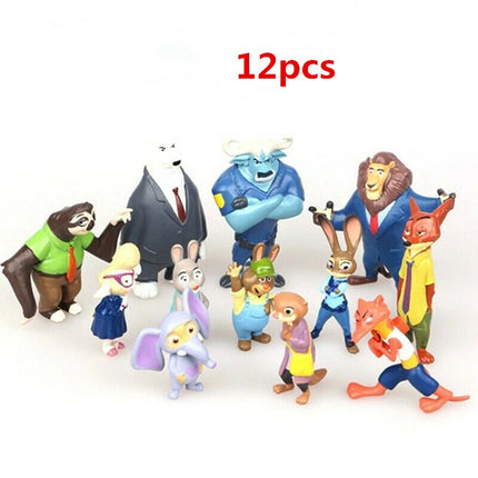 12pcs Cartoon Character Mini Doll Toys, Cuddly Figure Set, PVC Stuffed Toy Figures, Small Collectible Dolls