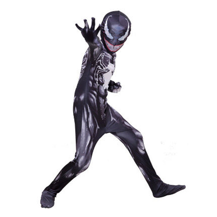 Kids Venom Costume Jumpsuit Boy Spiderman Superhero Cosplay Party Birthday Gift