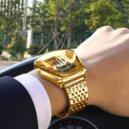 Men's Trendy Fashion Watch Funky Designer Wristwatch Includes Strap Adjuster